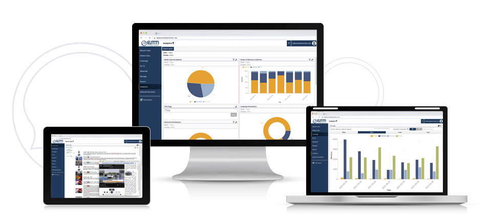 screenshot of eMM Pegasus Media Monitoring